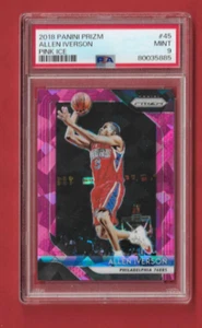 Allen Iverson Basketball Graded Card 2018 Prizm Pink Ice Graded PSA 9 POP 13 - Bild 1 von 2