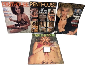 Lot of 4 Penthouse Magazines from 1974,1978,1988— Jessica Hanh, Swaggart - Picture 1 of 4