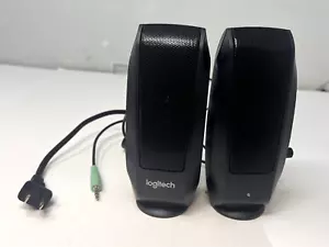 Logitech S120 Computer Stereo Lautsprecher schwarz P/N 880-000403 funktioniert! - Bild 1 von 6