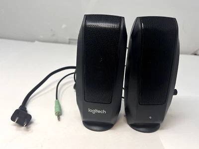 Logitech S120 Computer Stereo Lautsprecher schwarz P/N 880-000403 funktioniert! - Bild 1 von 4