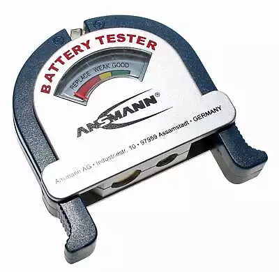 Ansmann Batterietester AN20602 Batterie- u. Akkutestgerät 1,2V 1,5V 3V 9V - Bild 1 von 2