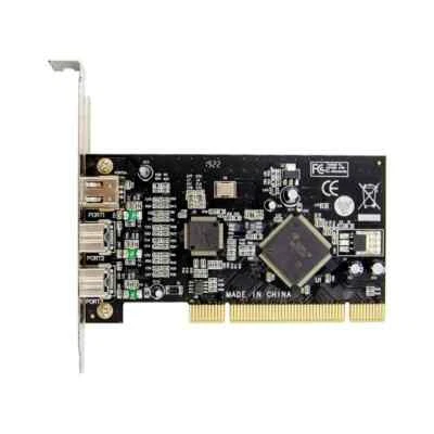 PCI 1394B+1394A FireWire card 2+1 Ports 1394 Port PCI Controller Card TI Chipset - Image 1 of 4