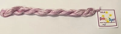 Dinky Dyes #05 Mulberry Ice 100% Silk Embroidery Thread 8 Mtrs Cross Stitch - Image 1 of 3