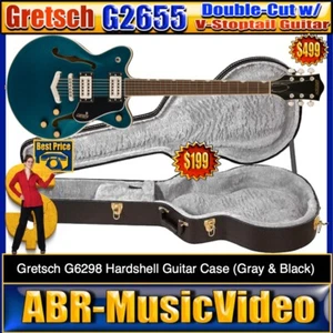 Gretsch G2655 Streamliner Jr. Double Guitar G6298 16" Hollow Hardshell Case - Picture 1 of 12