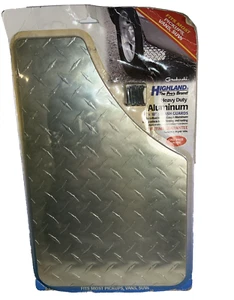 Highland Heavy Duty Aluminum 16” x 10” Splash Guards -Fits Most Pickup Van SUVs - Picture 1 of 8