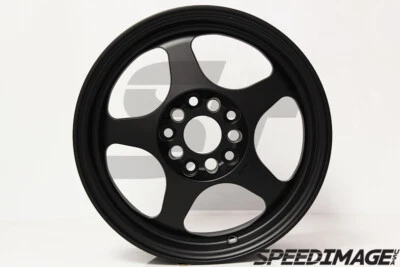 ROTA SLIPSTREAM WHEELS 15X8 +40 5X114 SATIN BLACK RIMS INTEGRA TYPE R EVO DSM — 第 1/3 张图片