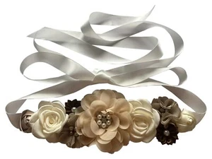 Baby Shower Sash for Mom Flower Maternity Sash Pregnancy Belt for Gender Reve... - Picture 1 of 4