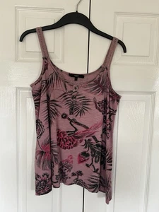 NEXT Women's Pink Summer Top Spaghetti Strap Sz 10 - Picture 1 of 5