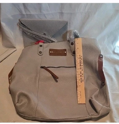 Bolso de hombro holgado Montana West grande Hobo para computadora portátil con bolsa para monedas - Gris Foto 1 de 4