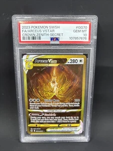 Pokemon Crown Zenith GG70 2023 Arcues VSTAR Secret PSA GEM MT 10 - Imagen 1 de 2