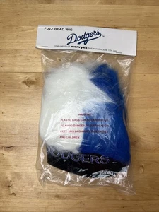 VTG Los Angeles Dodgers Mervins MLB 2003 Fuzz Head Hair Metal Wig Hat Fan New - Picture 1 of 4
