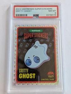 Adesivo VeeFriends Gritty Ghost Super 2023 PSA 8 - Foto 1 di 1
