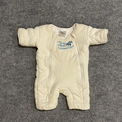 Bebé Merlín Magic Pijama Pequeño 3-6 Meses Crema Bebé Traje para Dormir Envoltura Foto 1 de 4
