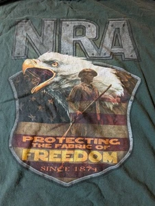 NRA Club rot Herren Größe 3XL grün Adler Freiheit T-Shirt Frontiersman Gewehr Flagge - Bild 1 von 6