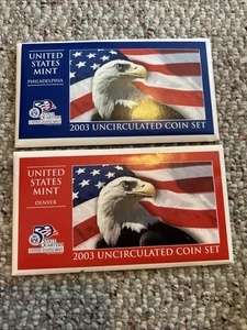 2003 United States Uncirculated US Mint Coin Set - OGP Philadelphia & Denver - Picture 1 of 5