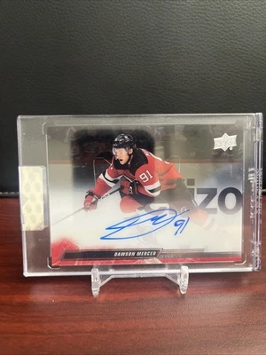 2022-23 Upper Deck Clear Cut Dawson Mercer #CC-DM Auto - Image 1 of 2