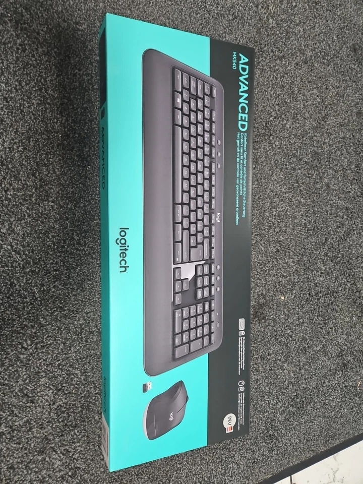 Logitech MK540 Advanced Funk Tastatur, Maus-Set Handballenauflage Deutsch, QW... - Bild 1 von 1