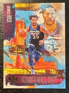 2018-19 Court Kings Derrick Rose Canvas Renaissance Men Insert Timberwolves - Picture 1 of 2
