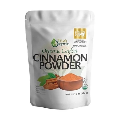 True Organic Ceylon Cinnamon Powder, 1 lb, Premium Grade, Gluten Free, USDA &... - Image 1 of 4