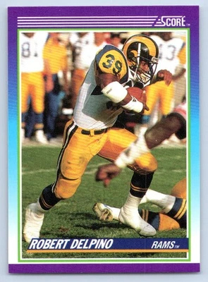 1990 Score Robert Delpino #184 Los Angeles Rams - Image 1 of 2