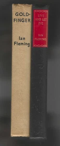 2 x Ian Fleming Vintage HB Books Goldfinger + Live and Let Die 1956 - Picture 1 of 4