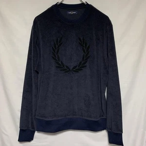 Fred Perry Pile Sweatshirt M/L Lightweight Laurel Logo Used - Bild 1 von 10