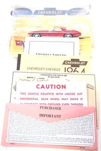 GM 1964 Chevy Corvette Owner's Manual (o) #3841542 - Bild 1 von 8