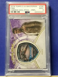 Finn - 2018 Star Wars Masterwork Vehicle Patch Purple  PSA 9  #15/50 - Picture 1 of 2