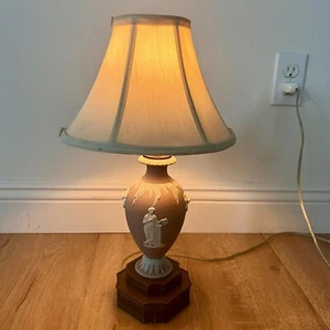 RARE Vintage Wedgwood Jasperware Jasper Ware Lalic 17" Electric Table Lamp MINT - Picture 1 of 7