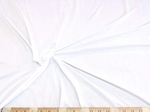 Discount Fabric Light Weight Swimwear Lining 4 way stretch White LY786 - Picture 1 of 1