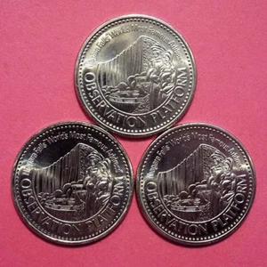 1983 NIAGARA FALLS Trade Dollar tokens BU Cond - Observation Platform - Imagen 1 de 12