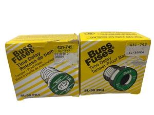 8 fusibles de base a prueba de manipulaciones Bussman SL-30PK4 30 amperios 2 cajas de 4 nuevos en caja - Imagen 1 de 8