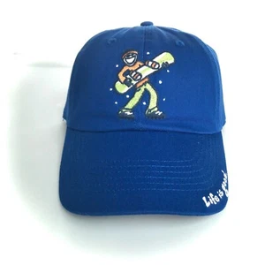 LIFE IS GOOD SNOWBOARD HAT royal blue men/women ADULT dad cap ski snow winter - Picture 1 of 5