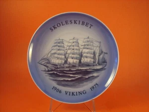 Royal Copenhagen BING&GRONDAHL Assiette Marine Danois 1975 " Viking " - Picture 1 of 3