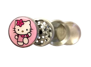 Trituradora de hierbas de especias de cocina Kawaii metal 4 piezas Hello Kitty y2k - Imagen 1 de 4