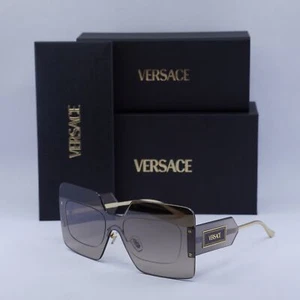 New VERSACE VE2277 10026I Light Transparent Brown/Brown to Grey Gradient Silv... - Picture 1 of 6