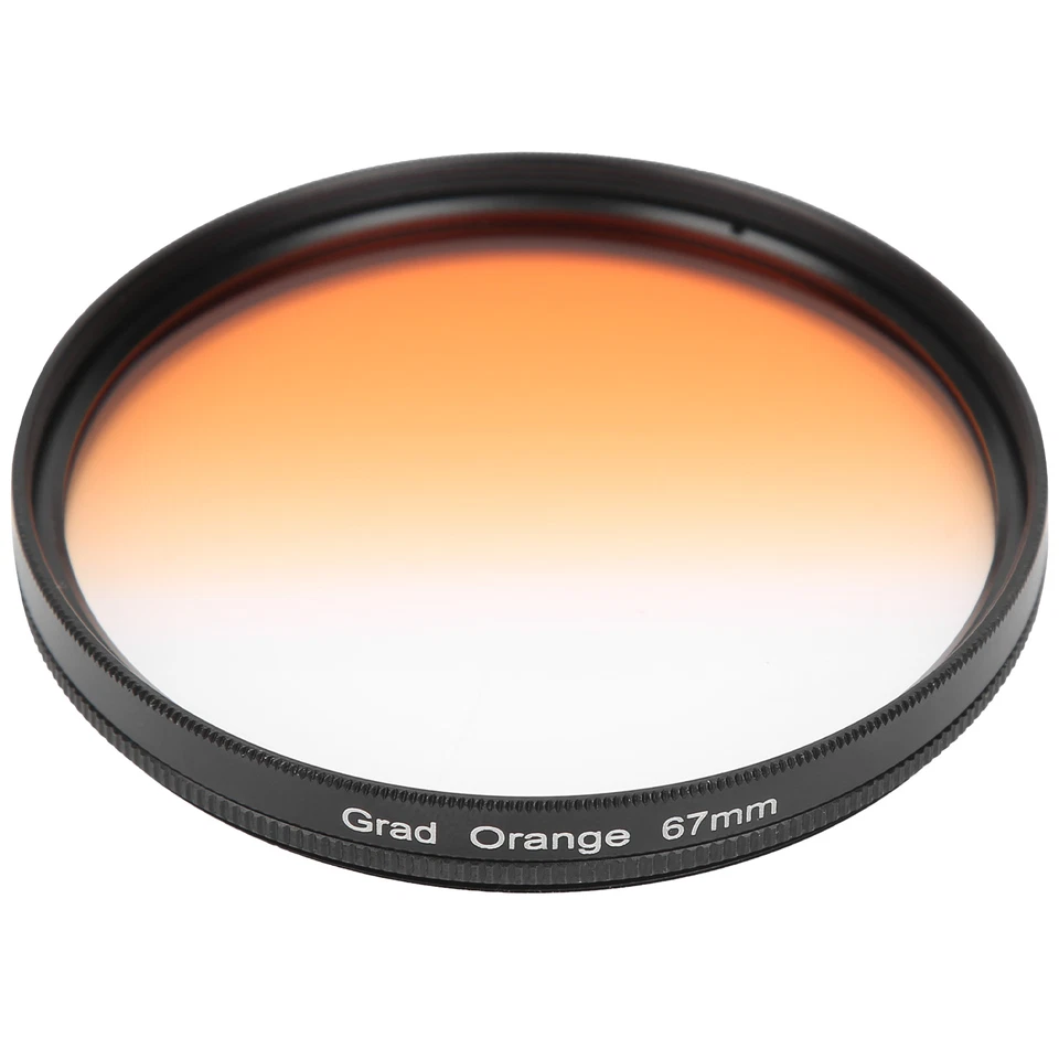 67mm Camera Lens Gradient Orange Filter - For Sunrise And Sunset - Image 1 of 4