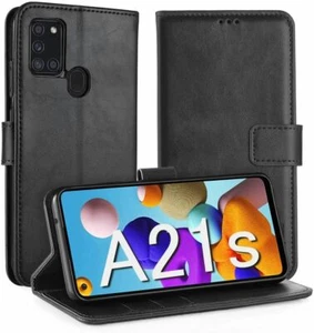 Etui Coque Rabat Effet Cuir pour Samsung A02s A12 A21s A20e A31 A32 A50 A51 A52 - Photo 1/10