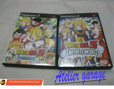USED SONY PS2 Dragon Ball Z Sparking Meteor + Infinite World 2 Set Japanese - Image 1 of 4