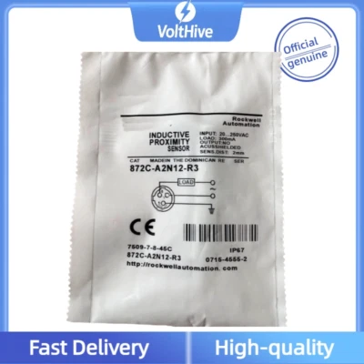 1PCS New Allen Bradley 872C-A2N12-R3 Proximity Switch Sensor 2mm 20-250V AC - Image 1 of 2