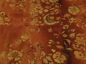 BAUMWOLLE NÄHEN QUILTEN BASTELN MAUVES UND BEIGE 31 IN X 44 - Bild 1 von 1