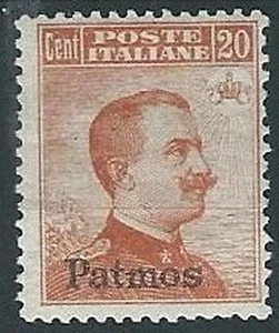 1917 EGEO PATMO EFFIGIE 20 CENT MH * - G024 - Picture 1 of 1