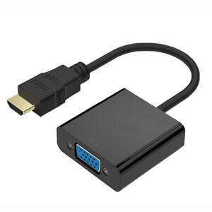 HDMI Male to VGA Female Video Cable Converter Adapter For PC Monitor 4K 3.0 !