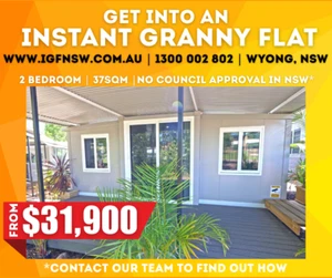 INSTANT GRANNY FLAT | BACKYARD HOUSE | ACCOMMODATION | 2 BEDROOM | AUS SUPPLIER - Picture 1 of 6