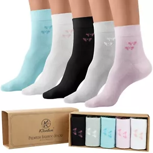 Ladies Bamboo Socks, Comfort & Soft Womens socks, Gift box, 5 pairs, size UK 4-8 - Picture 1 of 29