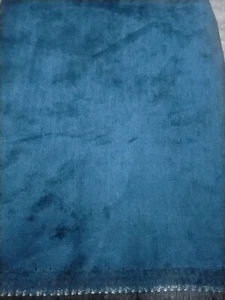 Designers Guild Chenille Velvet Fabric 143cm W x 70cm Blue - Picture 1 of 1