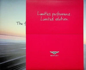 BENTLEY "The fastest convertible on ice." Car Sales Brochure 2011 - Picture 1 of 5