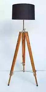 Tripod Floor Lamp Stand Vintage Antique Home Decor Corner Without Shade or Bulb - Picture 1 of 7