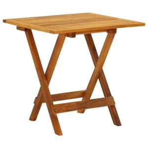 Acacia Wood Coffee Table Square Garden Furniture Folding Brown - Picture 1 of 8