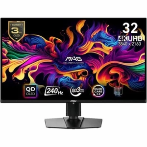 MSI MAG 321UPX QD-OLED 32" Class 4K UHD Gaming OLED Monitor - 16:9 - Black - Picture 1 of 4
